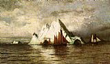 William Bradford Fishing Boats and Icebergs painting